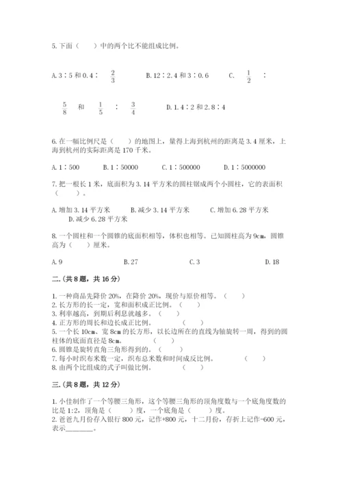 北师大版数学小升初模拟试卷（名校卷）.docx