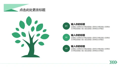 绿色简约风教学PPT模板