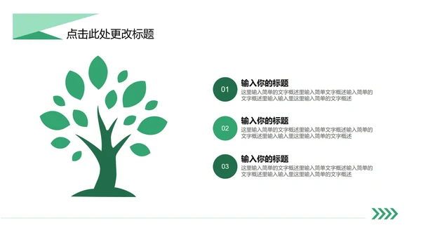 绿色简约风教学PPT模板