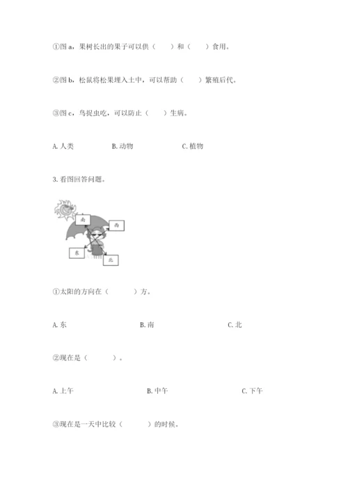 教科版二年级上册科学期末测试卷及参考答案（夺分金卷）.docx