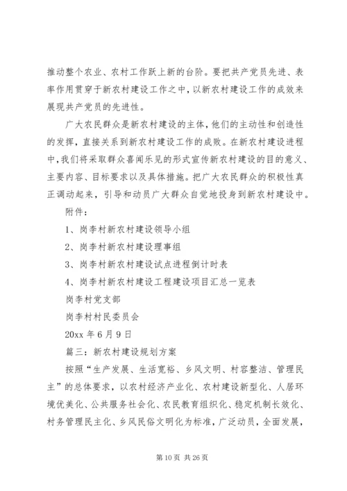 新农村建设规划方案材料.docx