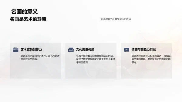 名画赏析技巧PPT模板