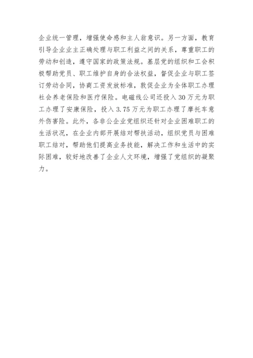 乡镇非公企业党建工作汇报.docx