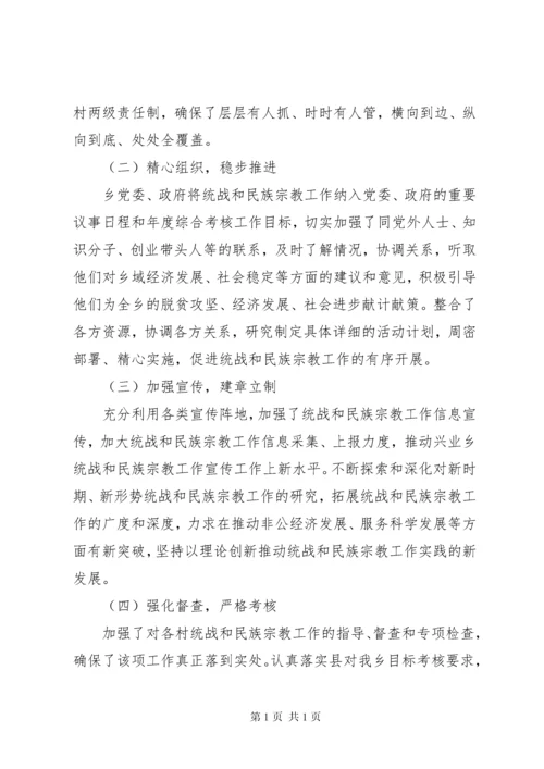 民族宗教工作自查报告五篇.docx