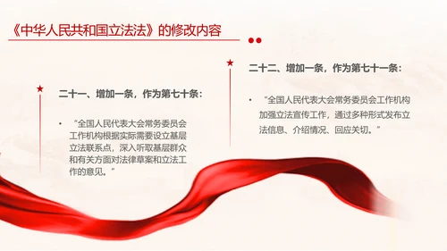 黄色简约全面解读中华人民共和国立法法主题PPT模板两会