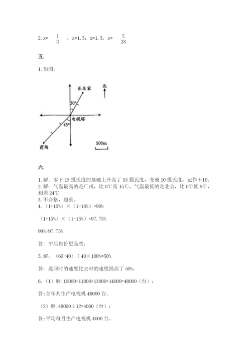 山东省济南市外国语学校小升初数学试卷及参考答案（综合题）.docx