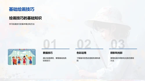 美术教学报告PPT模板