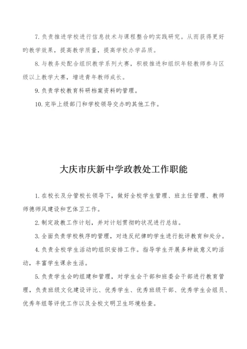 学校各部门岗位职责汇编.docx