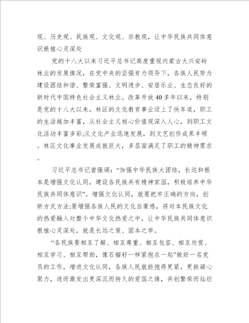 铸牢中华民族共同体意识专题研讨材料(通用5篇)