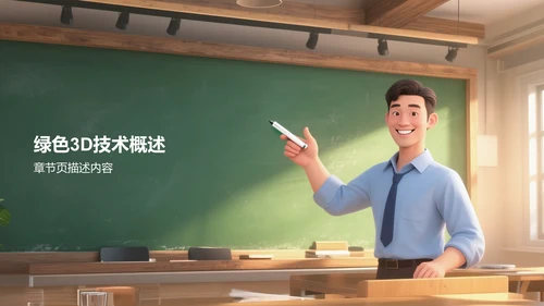 绿色3D风培训课件PPT