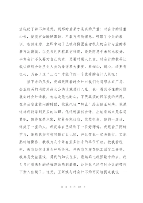 记账会计工作总结(多篇).docx