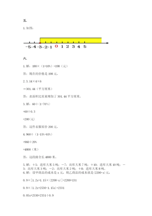 苏教版六年级数学下学期期末测试题（a卷）.docx