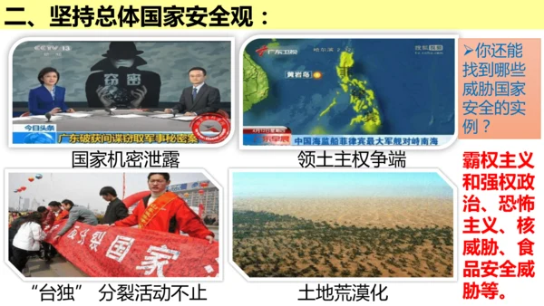 4.9.1 认识总体国家安全观