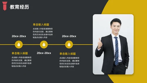黑色简约领带主题竞聘答辩述职PPT模板岗位竞聘