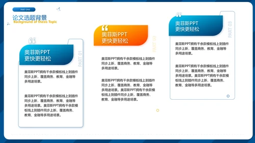 蓝色商务风毕业答辩PPT套装
