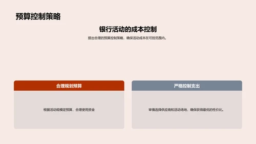 银行活动策划指南PPT模板
