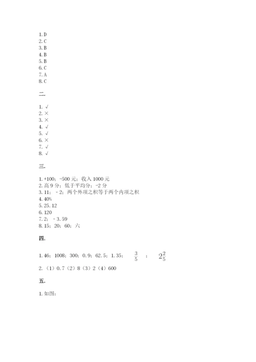 最新版贵州省贵阳市小升初数学试卷带答案（夺分金卷）.docx