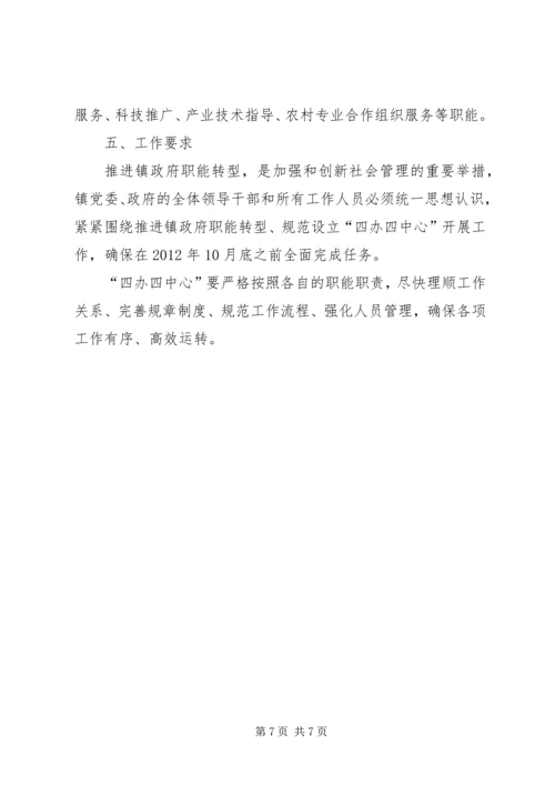 镇委转变职能规范建设实施方案.docx