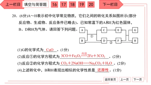 人教版化学九年级下册期中检测卷 习题课件（35张PPT）