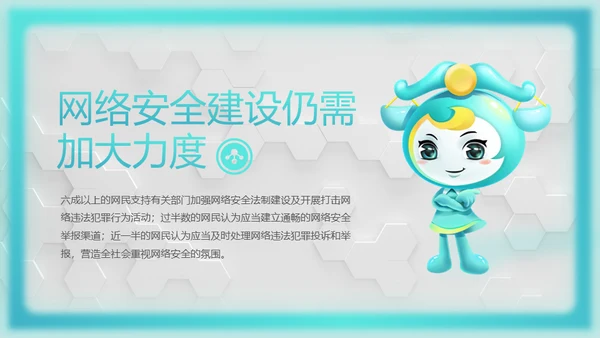 网络安全感满意度调查通用PPT模板