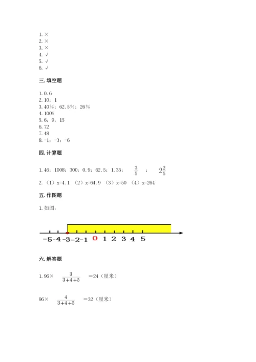 小学六年级下册数学期末卷精品（名师系列）.docx