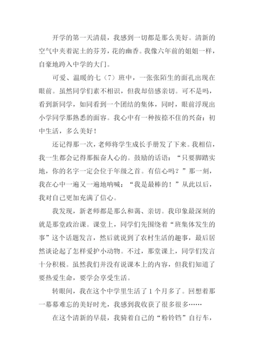 初中生活作文600字.docx