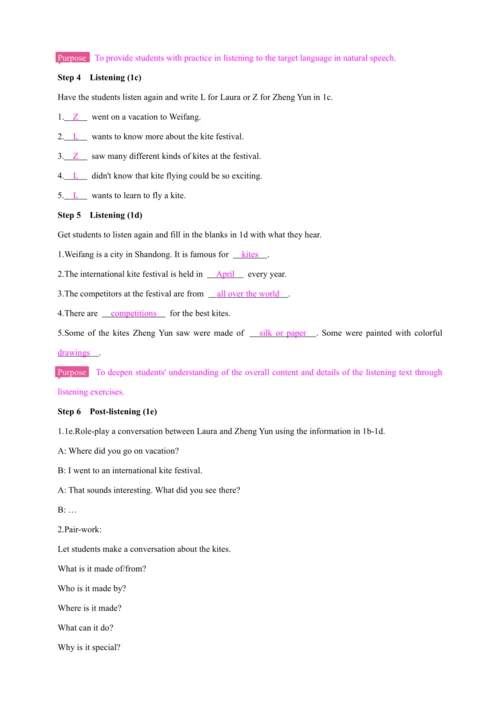 【2024秋人教九（全）英语精彩课堂（备课素材+精品教案）】Unit5 section B