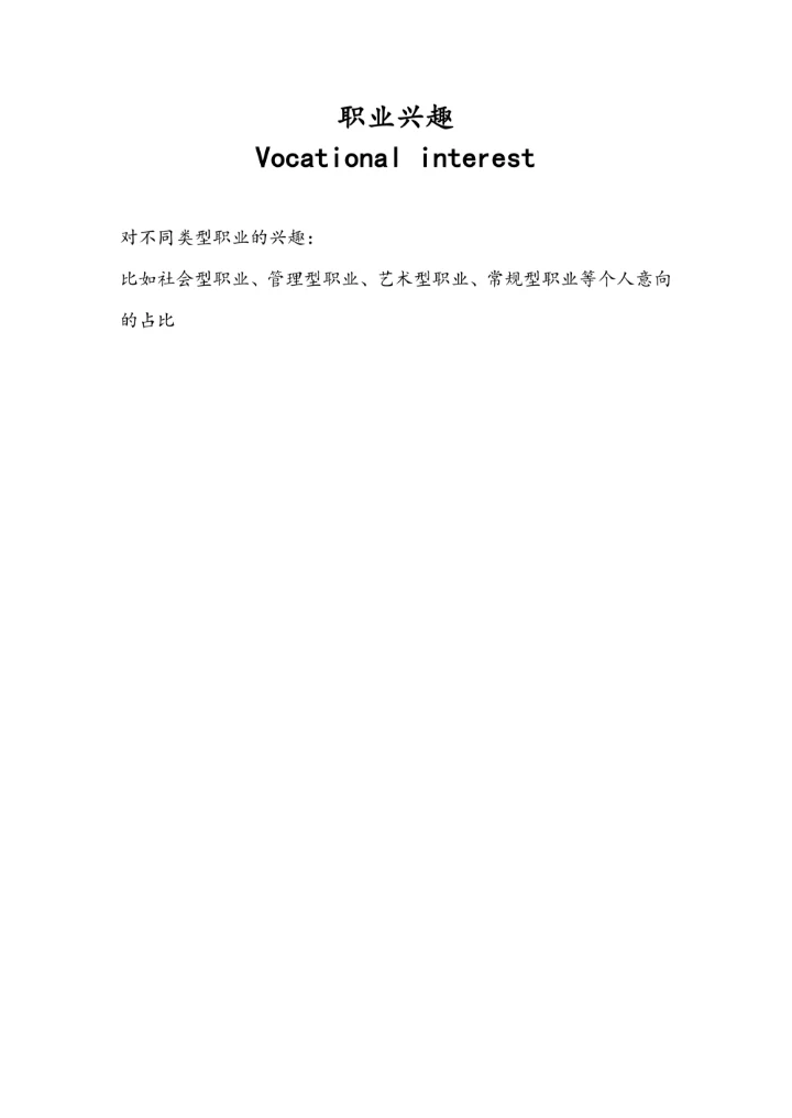 职业规划模板简约模板