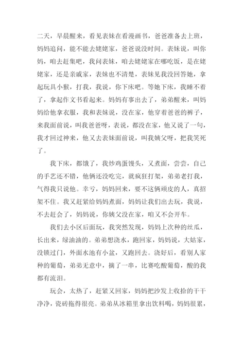 表妹在我家玩作文.docx