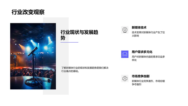 新媒体行业创新演讲PPT模板