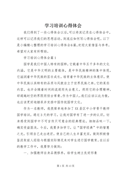 学习培训心得体会 (3).docx