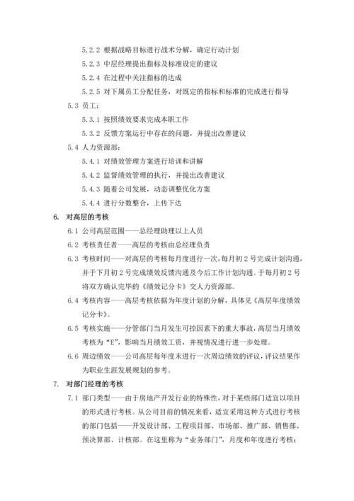 房地产行业绩效管理制度.docx