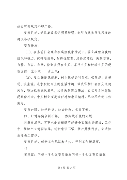 普同党员整改措施闫建平.docx