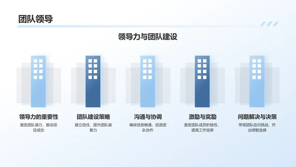 蓝色商务风个人简介PPT模板