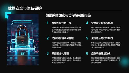 蓝色科技风通用行业大数据总结汇报PPT模板