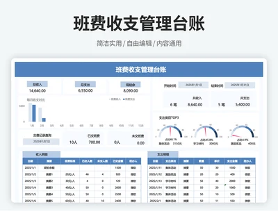 班费收支台账