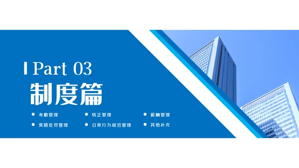 2021蓝色商务新员工入职培训动态PPT模板