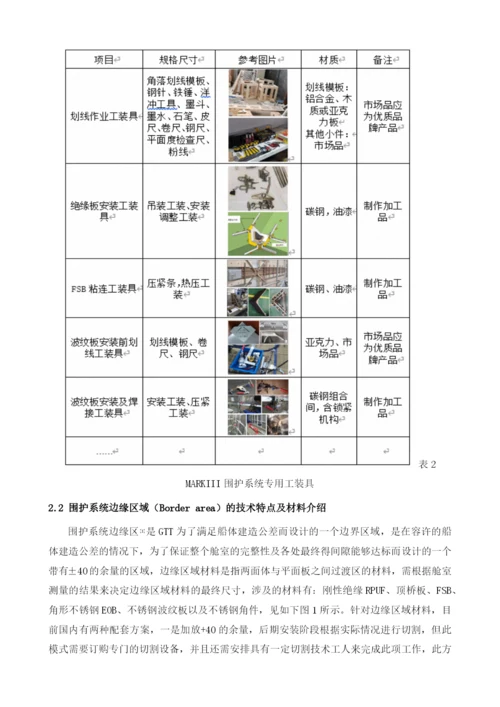 国内MARKⅢ围护系统主要材料.docx