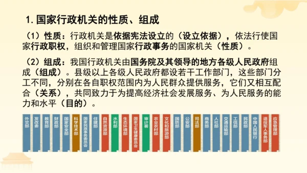 第三单元第六课第三课时 国家行政机关教学课件 --统编版中学道德与法治八年级（下）