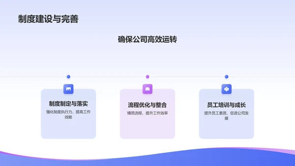 蓝色渐变风人资行政行业年中工作总结PPT模板