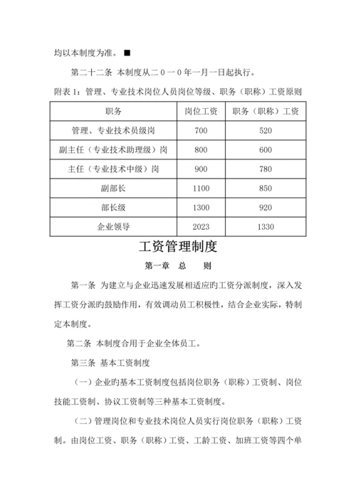 化工集团公司工资管理制度.docx