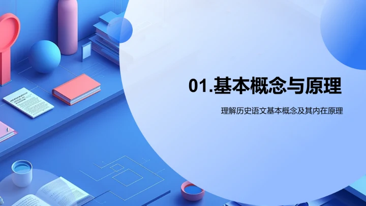 历史语文融合教学PPT模板