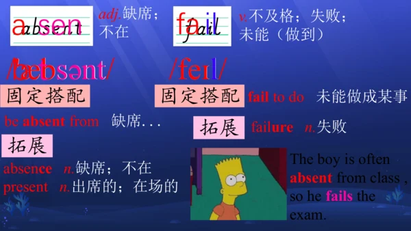 Unit4 单词课件（人教九年级Unit 4 I used to be afraid of the 