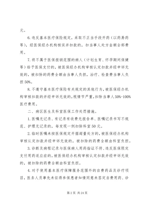 医院医保奖惩制度(共2篇).docx