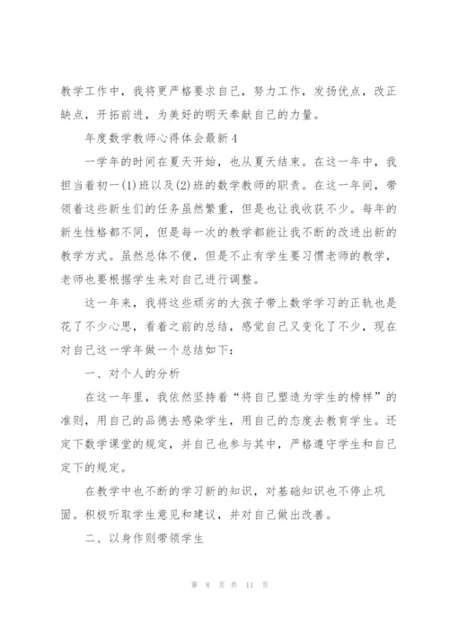 年度数学教师心得体会.docx