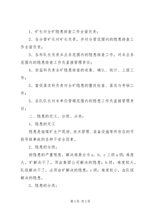 煤矿隐患排查计划 (3).docx