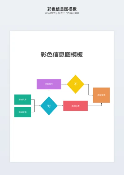 彩色信息图模板