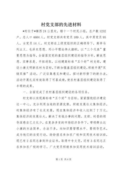 村党支部的先进材料.docx