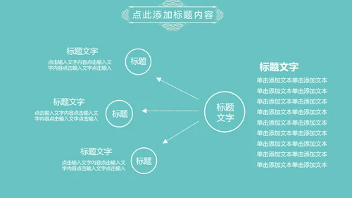 淡蓝色简约清新欧式花纹述职报告PPT模板