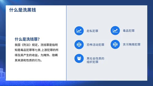 打击洗黑钱知识培训通用PPT模板